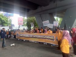 Tuntut Hak Penyandang Disabilitas, Mahasiswa FIP UNM Turun ke Jalan