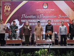 KPU Lantik Anggota PPS, Wabup Gowa: Siap Sukseskan Pemilu