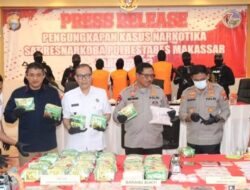 Polisi Makassar Bongkar Jaringan Narkoba Internasional… 43 Kg Sabu Gagal Edar