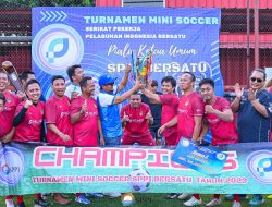 Pelindo Day, Regional 4 Berhasil Sabet Juara I Turnamen Mini Soccer dan Boyong Piala Bergilir 
