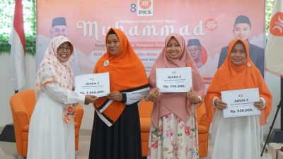 Peringati Maulid Nabi, PKS Sulsel Gelar Tausiyah dan Lomba Kaddo Minyak