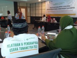 Latih Kemandirian Teman Netra, LAZ Hadji Kalla dan LPPM Kalla Institute Berkolaborasi Gelar Pelatihan