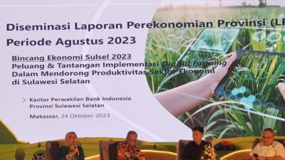 “Bincang Ekonomi Sulsel 2023: Peluang & Tantangan Implementasi Digital Farming Dalam Mendorong Produktivitas Sektor Ekonomi di Sulawesi Selatan”