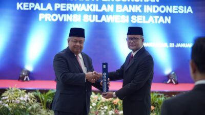 Pengukuhan Kepala KPwBI Provinsi Sulawesi Selatan: Sinergi BI dan Pemda untuk Mendukung Pertumbuhan Ekonomi Daerah yang Berkelanjutan, Konsisten, dan Inovatif
