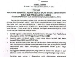 Bulan Suci Ramadhan, Usaha Hiburan di Makassar Tutup Mulai 10 Maret 2024