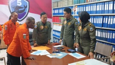 Basarnas Dibantu Pesawat Boeing 737-200 TNI AU Cari ABK Kapal Yuiee Jaya 2Lewat Udara