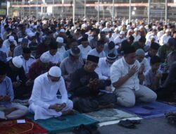 Idulfitri 1445 H, Pelindo Group Gelar Sholat Ied Bersama di Area Pelabuhan Makassar