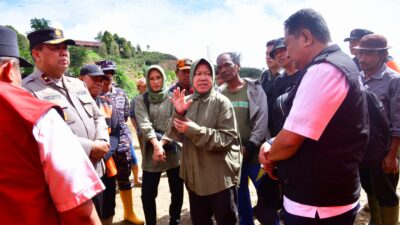 Mensos Risma Apresiasi Penanganan Bencana Banjir dan Longsor di Sulsel