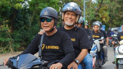 Konvoi Motor Hantar Amri Arsyid Daftar Cawalkot di PKS Makassar