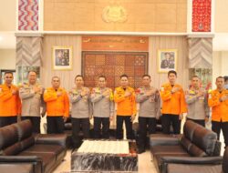 Ditemani Jajaran Pejabat, Kepala Kantor Pencarian dan Pertolongan Makassar Kunjungan ke Mapolda Sulsel
