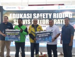 HUT RI ke-79, Pelindo Group Wilayah Makassar Gelar Safety Riding & Service Gratis Ojek Online dan Ojek Pangkalan