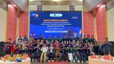Ketua Himaprodi S1 Kesmas FKM UIT mengikuti RAKERDA ISMKMI Wilayah 4 Daerah Sulselbar