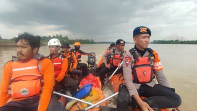 Pencarian Hari Kelima Seorang Pemuda Yang Tenggelam di Bendungan Benteng, Kabupaten Pinrang