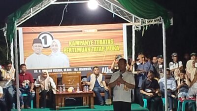 Personel Polsek Somba Opu Bersama BKO Brimob Polda Sulsel Amankan Kampanye Terbatas Cabup dan Cawabup Gowa