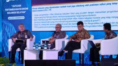 BI Proyeksi Laju Pertumbuhan Ekonomi Sulsel Positif