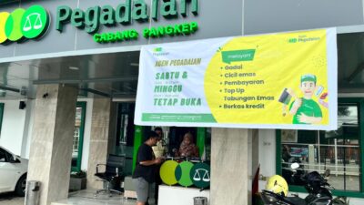 Optimalkan Layanan di Hari Libur, Outlet Pegadaian Kanwil Makassar Tetap Berikan Layanan Melalui Agen Pegadaian