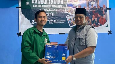 Mahasiswa KKN UIN Alauddin Makassar Angkatan 76 Desa Mattampapole Gelar Ramah Tamah Dirangkaikan Penyerahan Al- Qur’an Sebagai Penutup Kegiatan