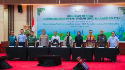High-Level Meeting Tim Pengendalian Inflasi Daerah Sulawesi Selatan   ‘Upaya Menjaga Stabilisasi Harga Pada Momen HBKN Ramadhan dan Idul Fitri Tahun 2025″