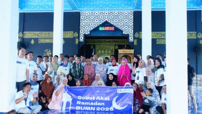 Wujud Kepedulian Sosial, Pegadaian Kanwil Makassar Turut Berpartisipasi di Kegiatan Sobat Aksi Ramadan BUMN Tahun 2025