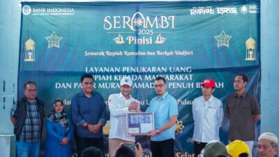 Bank Indonesia Sulawesi Selatan dan Perbankan Buka Layanan Penukaran Uang Rupiah “SERAMBI Pinisi” dan Pasar Murah Ramadan Penuh Berkah 2025