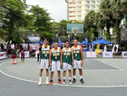 WUJUD NYATA DUKUNGAN PENGEMBANGAN OLAHRAGA, SPJM RAMAIKAN EVENT MAKASSAR 3X3 BASKETBALL CHAMPION