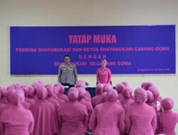 Polres Gowa Gelar Tatap Muka Pembina dan Ketua Bhayangkari Cabang Gowa Bersama Bhayangkari Se-Cabang Gowa