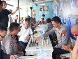 Kapolres Gowa Launching Ga’de-Ga’de Kamtibmas, Wadah Komunikasi Bersama Komunitas Catur dan Domino