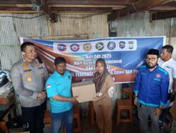 Jelang May Day 2025, Polres Gowa Bersama DPC KSPSI Gelar Bakti Sosial