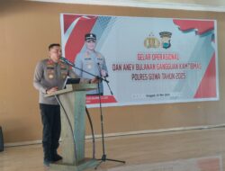 Polres Gowa Gelar Operasional dan Anev Bulanan Gangguan Kamtibmas Tahun 2025