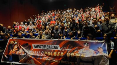 Polres Gowa Gelar Nobar Film “Sayap-Sayap Patah 2” Bersama Komunitas di XXI Trans Studio Mall