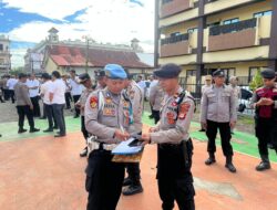 Usai Apel Pagi, Sipropam Polres Gowa Gelar Gaktiblin di Lapangan Griya Bhayangkara