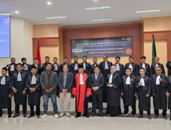 Puluhan Advokat Di Sumpah di Pengadilan Tinggi Makassar Setelah Melewati Proses Adminitrasi Dan Pelantikan di OA PERADMI
