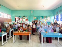 RAYAKAN HARI ANAK NASIONAL, VASAKA HOTEL MAKASSAR AJAK SISWA SD BERKREASI LEWAT KEGIATAN MEWARNAI