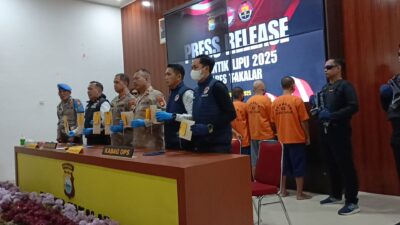 Polres Takalar Rilis Hasil Operasi Antik Lipu 2025: 9 Pelaku Narkoba Diciduk, 8,42 Gram Sabu Disita