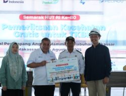 Meriahkan HUT RI ke-80, Pelindo Gelar Pemeriksaan Kesehatan Gratis 500 TKBM Pelabuhan Makassar