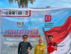 Pertamina Patra Niaga Sulawesi Rayakan HUT RI ke-80 dengan Pembentangan Bendera Merah Putih Terbesar di Bawah Laut Spot Ikonik Mata Uang Rp10.000 Wakatobi