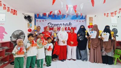 Didukung Orang Tua, Tim Estafet Gelas TK Islam Athirah Bukit Baruga Tampil Gemilang