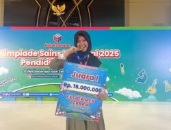 Siswi SD Islam Athirah 2 Bukit Baruga Raih Emas dan The Best Experiment OSN 2025