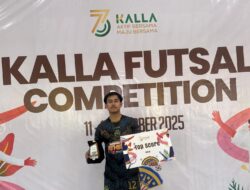 Satrio Cetak 18 Gol, Raih Gelar Top Score Kalla Futsal Competition 2025