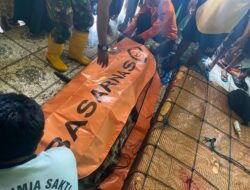 Tim Sar Gabungan evakuasi jenazah 1 orang ABK yang terjatuh ke laut