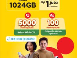 IM3 Luncurkan Paket Freedom SATU: 1024GB untuk Setahun, Bikin Internetan Bebas Worry