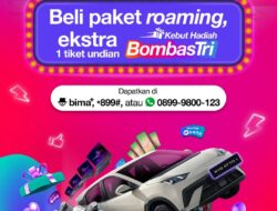 Tri Indonesia Hadirkan Program BombasTri, Beli Paket Roaming Dapat Tiket Undian Hadiah Besar