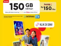 IM3 Tawarkan Kuota 150 GB Rp150 Ribu, Termasuk Akses Streaming Viu atau Vidio