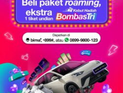 Tri Indonesia Hadirkan Program BombasTri, Beli Paket Roaming Dapat Tiket Undian Hadiah Besar