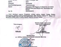 LBH Suara Panrita Keadilan DPD Sultra Minta Kapolri Copot Kapolres Konawe Selatan: Dinilai Gagal Menjalankan Fungsi Desk Ketenagakerjaan Polri