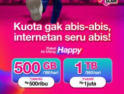 Tri Indonesia Hadirkan Promo “Happy” dengan Kuota Jumbo hingga 1 TB, Harga Lebih Hemat