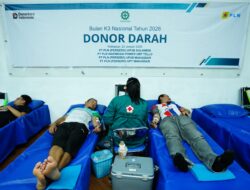 PLN UPT Makassar Gelar Donor Darah Peringati Bulan K3 Nasional 2026
