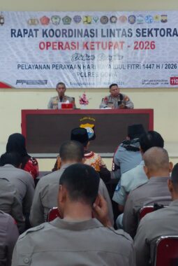 Jelang Idul Fitri 1447 H, Polres Gowa Gelar Rapat Koordinasi Lintas Sektoral Operasi Ketupat 2026