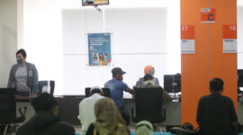 Captio : Pihak BNI 46 Kanwil 7 Makassar memberikan edukasi soal pentingnya UMKM naik kelas. Foto : Ahmad 