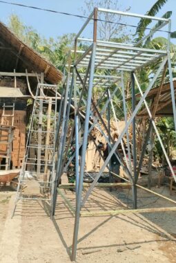 Satgas TMMD Kodim 1409/Gowa Pacu Pengerjaan Tower Sumur untuk Masyarakat Kalebarembeng